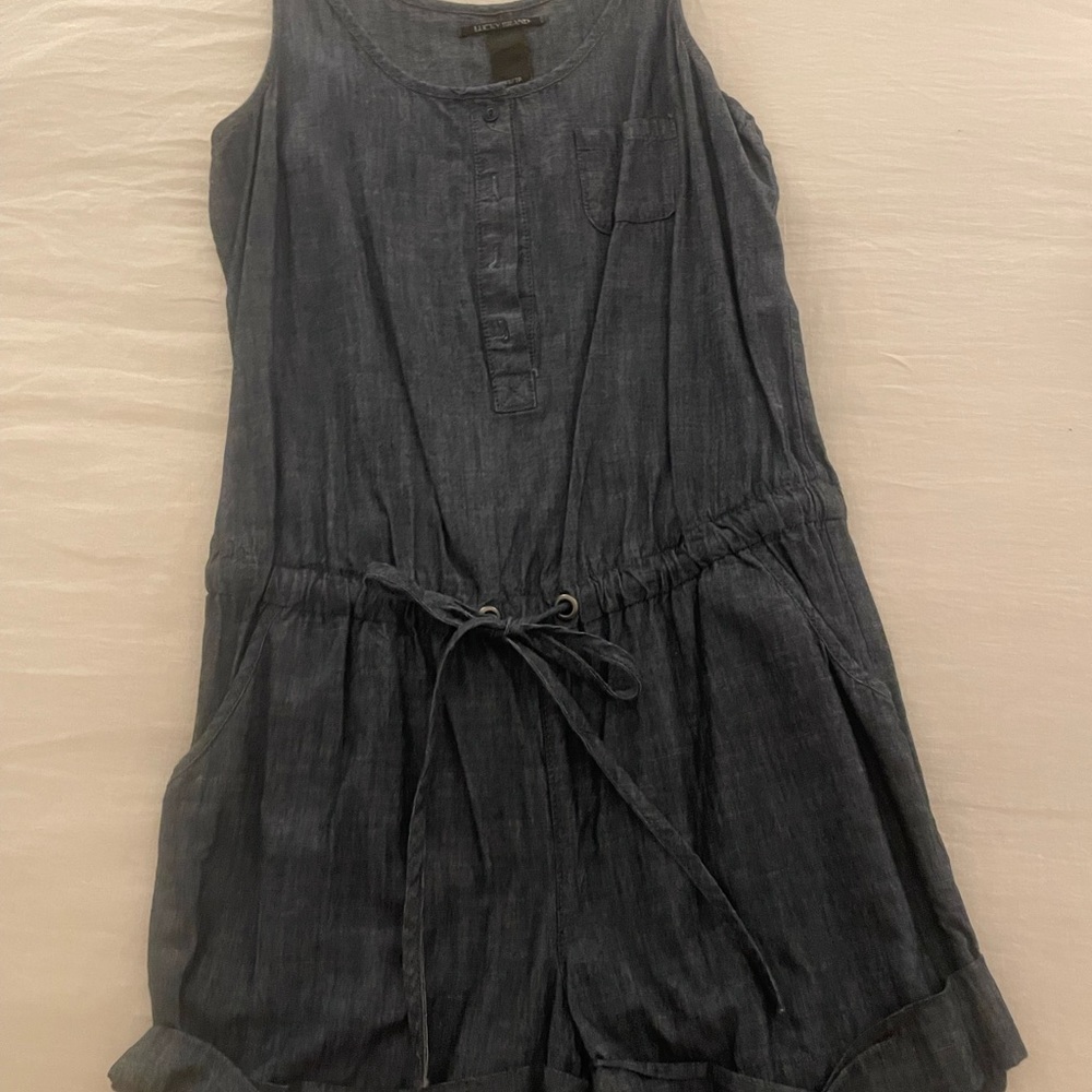 LUCKY BRAND denim romper. XS boho/ festival wear
